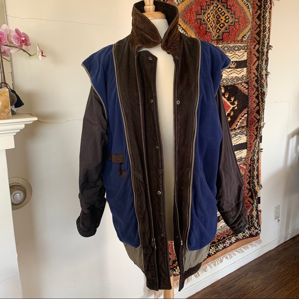 Faonnable Leather Jacket With Removable Liner - image 2